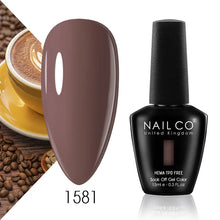 Load image into Gallery viewer, NAILCO 15ml Nail Gel Polish Semi Permanent UV Varnish Nails Art Gel Vernis Manicure TOP BASE Nails Products Supplies Equipment
