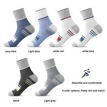 Load image into Gallery viewer, Men’s Breathable Cotton Crew Socks – 6-Pair Set
