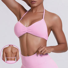 Load image into Gallery viewer, Sport Bra Strappy Bra Top Women High Support Thin Strap Halter Sport Seamless Bras Scrunch Workout Yoga Tank
