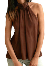 Load image into Gallery viewer, Women's Halter Tops Casual Loose Fit Stylish Solid Color Sleeveless Vest Suitable for Summer
