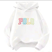 Load image into Gallery viewer, Children Hooded Kids Hoodie Colorful Gradient POLO Letter Print Long Sleeve Pullover Sweatshirt Boy Girl Casual Autumn Outerwear
