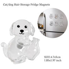 Load image into Gallery viewer, Transparent Cute Dog Pendant Keychain Creative Pet Hair Storage Capsule Hanging Ornament for Pet Lover DIY Pet Memorial Keychain
