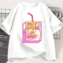Load image into Gallery viewer, Silly Goose Juice Classic T-Shirt  Women T Shirts Clothes Short Sleeve Crew Neck Tee Shirt Summer Top Graphic T Shirts Vintage

