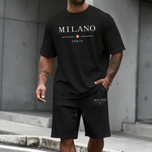 Load image into Gallery viewer, Men's Tracksuit Short Sleeve Top and Sports Shorts 2026 Summer Italy Fashion T-shirt Outfit Home Outdoor Daily Casual Sportswear
