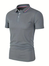 Load image into Gallery viewer, 2025 Hot Sale Men's Summer Casual Breathable Comfortable Polo Shirt Men's Solid Color High Quality Short Sleeve T-Shirt
