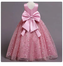 Load image into Gallery viewer, Elegant Mesh Bow Party Dress
