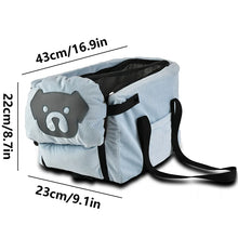 Load image into Gallery viewer, Pet Dog Cat Carrier Backpack Central Console Car Seat Travel Bag Portable Safety Booster Seat For Small Dogs Cats Outdoor Travel
