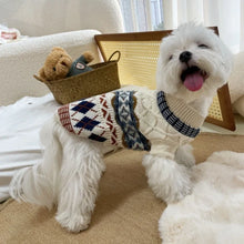 Load image into Gallery viewer, Dog Clothes Pet Sweater Knitted Pullovers Sweaters for Small Medium Dogs Chihuahua Puppy Pet Sweater Yorkshire Pure Dog Sweaters
