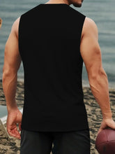 Load image into Gallery viewer, Mens Tank Tops Workout Sleeveless Shirts Summer Solid Color Polyester Quick Drying Tanks for Men Summer Beach Sports T-Shirts
