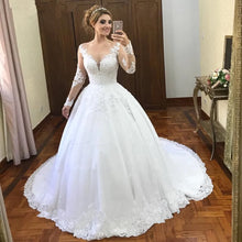 Load image into Gallery viewer, Vestido De Noiva Renda Wedding Dress 2022 Robe Mariage Sexy Bohemian Long Sleeve Wedding Dresses Bride Dress Casamento
