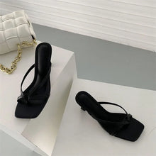 Load image into Gallery viewer, Sexy High Heels Slippers Women's Elegant Shoes Fashion Heeled Sandals for Woman Clip Toe Luxury Slippers Party Female Slides
