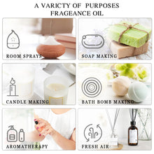 Load image into Gallery viewer, 100ML Pure Plant Essential Oil Mint Bergamot Patchouli Citronella Lemongrass Chamomile Cedarwood For Reed Diffuser Humidifier
