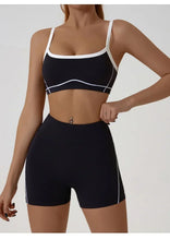 Load image into Gallery viewer, Woman Yoga Sport Outfit for Fitness Two Pieces Short Pant Sets Suits Tracksuit Sportswear Woman Gym Yoga Workout Clothes
