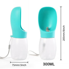 Load image into Gallery viewer, Pet Dog Water Bottle 300ML Puppy Drinking Bowls For Small Medium Dogs Cats Hiking Portable Cat Feeder Golden Retriever Supplies
