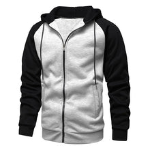 Load image into Gallery viewer, Men’s Fleece Zip-Up Hooded Sweatshirt
