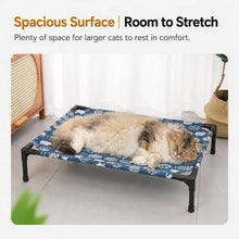 Load image into Gallery viewer, Pet Camping Bed Elevated Bed for Dogs Folding Puppy Camping Bed Cat House Portable Removable Washable Puppy Beds Dog Hammock
