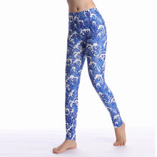 Load image into Gallery viewer, Women Leggings High Waist Cartoon Comic Beauty Print Trousers Soft Female Casual Elastic Pant
