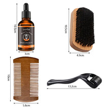 Load image into Gallery viewer, Men's beard care set, beard essence lotion, gently nourishes and strengthens the hair roots, promotes beard growth
