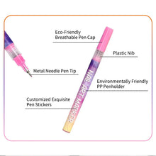 Load image into Gallery viewer, Nail Art Markers Customised Specialised Needle Tube Nail Art Pens Hand-Drawn Outline Pen Acrylic Paint Pen Set Acrylic Paintbrus
