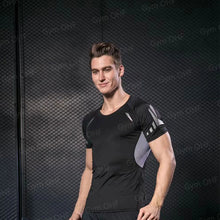 Load image into Gallery viewer, Gym Fitness T Shirt Men's Short Sleeve Summer Boxing Jersey Legging Men Rashguard Compression Pants Quick Dry Tight T-Shirts Men
