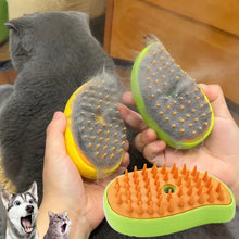 Load image into Gallery viewer, Cat Dog Steamy Brush Steam Brush Electric Sprayer for Massage Pet Grooming Tool Shedding 3 in 1 Electric Sprays Massage Combs
