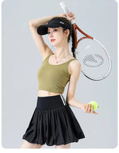 Load image into Gallery viewer, Women‘s Tennis Skirt Summer  High Waist Flared Golf Skirt with Built-in Shorts 2 in 1 Athletic Quick Dry Shorts Skirt Pickleball
