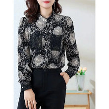 Load image into Gallery viewer, Printed Satin Commuter Shirt Women

