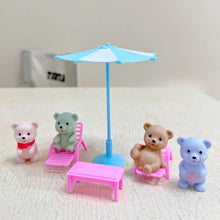 Load image into Gallery viewer, Children's Play House Toys with Teddy Bears Pet Bathrooms Scene Little Girls Family Pet Toys Gift for Kids
