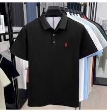 Load image into Gallery viewer, 100% pure cotton high-end brand men's short sleeve polo shirt summer fashion original pony embroidery golf Paul  casual T-shirt

