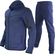 Load image into Gallery viewer, Luxury Brand Men Tracksuits 2-piece Set Black Sports Suit Tracksuits Jogging Men's Clothing Sweatpants Zip Sweatshirts Techwear
