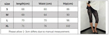 Load image into Gallery viewer, Women's Black Lace Leggings Seductive High-Waisted Sheer Cropped Leggings Lace-Up Base Layer Tights
