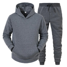 Load image into Gallery viewer, Men's Hooded Sweatshirts and Men Pants Casual Men's Tracksuit Sportswear Autumn Winter Men Suit Men's Clothing Leisure Sets Male
