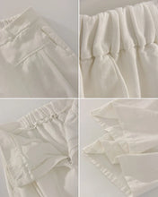 Load image into Gallery viewer, Summer White Pants For Women Cotton Formal High Waist Wide Leg Trousers Ladies Elegant Summer Women's Pants Straight Leg Office
