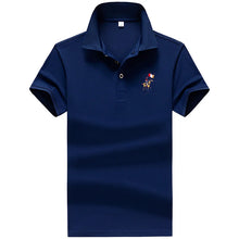 Load image into Gallery viewer, Polo Shirt Men Summer New Men's Short-Sleeved Polo Shirt Mens Embroidery Synthetic Fiber Fabric Youth Casual Business Polo Shirt
