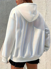 Load image into Gallery viewer, Printed Fleece Zip Hoodie Jacket
