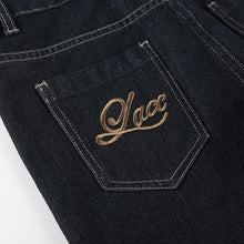 Load image into Gallery viewer, Women's Slim Fit Flared Jeans Y2K Vintage Low Rise Stretch Denim Pants with Embroidery Distressed Style for Everyday Outfits
