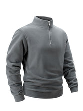 Load image into Gallery viewer, Modern Stand Collar Zip Pullover
