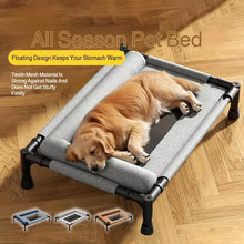 Load image into Gallery viewer, Pet Furniture Mesh Elevated Dog Beds Breathable Removable Raised Dog Bed With Soft Pillow Outdoor Dog Cat Bed Patio Sunbathing
