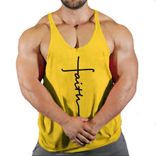 Load image into Gallery viewer, Gym Top Men T-shirts Fitness Man Clothes Muscular Bodybuilding Shirt Singlet Stringer Clothing Vest Men's Singlets Vests Tops
