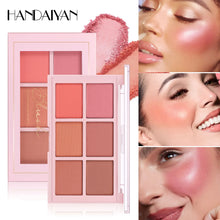 Load image into Gallery viewer, Matte Blush Palette Highly Pigmented Long Lasting Face Makeup Natural Finish Brighten Skin Contour Highlight Powder
