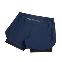 Load image into Gallery viewer, Summer Men's Reflective Running Shorts Fitness Quick Drying Double-Layer Shorts Men's Exercise Training Bodybuilding Shorts
