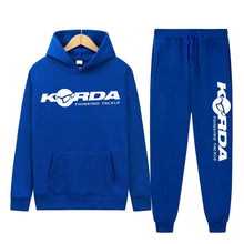 Load image into Gallery viewer, Men's Women 2Pcs Sets Fleece Sweatshirt Hoodies Pants Korda Inspired Tribute Male Sportswear Tracksuits Unisex Ensemble Homme
