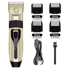 Load image into Gallery viewer, Dog Professional Hair Clipper Electrical Grooming Trimmer for Pets USB Rechargeable Cat Shaver Animals Haircut Machine
