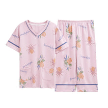 Load image into Gallery viewer, Cotton Cartoon Summer Pajama Set
