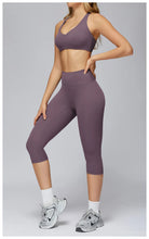 Load image into Gallery viewer, Yoga Set 2PCS Women Sportswear Workout Clothes Seamless Athletic Wear Gym Legging Fitness Bra Crop Top Long Sleeve Sports Suits
