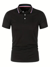 Load image into Gallery viewer, 2025 Hot Sale Men's Summer Casual Breathable Comfortable Polo Shirt Men's Solid Color High Quality Short Sleeve T-Shirt
