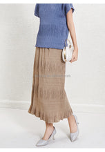 Load image into Gallery viewer, Flowy Pleated Chiffon Maxi Skirt
