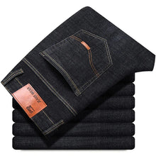 Load image into Gallery viewer, 2025 Men's Jeans Casual Stretch Classic Blue Black Denim Pants Men's Texture Jeans Versatile Item Interprets Denim Fashion offic
