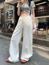 Load image into Gallery viewer, Women's Clothing Black Jeans Tie Dye Bleached Irregular Design Gradient Multi Color Female Denim Fashion Unique Colorful Cool
