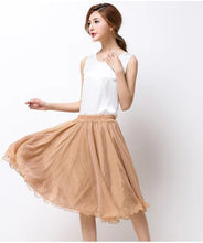 Load image into Gallery viewer, Silk Pleated High Waist Midi
